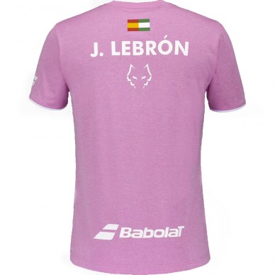 Camiseta Babolat Crew Neck Tee Lebrón Rosa