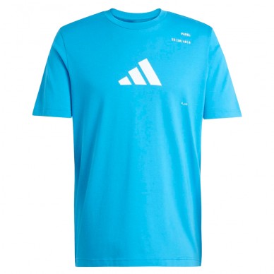 Camiseta Adidas M Padel azul claro