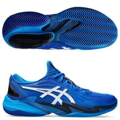Zapatillas Asics Court FF3 Novak Clay tuna blue pure silver 2025