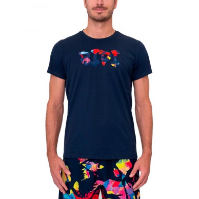 Camiseta Bidi Badu Wild Arts Chill Tee azul marino