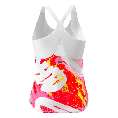 Camiseta Bidi Badu Wild Arts Tank blanca rosa