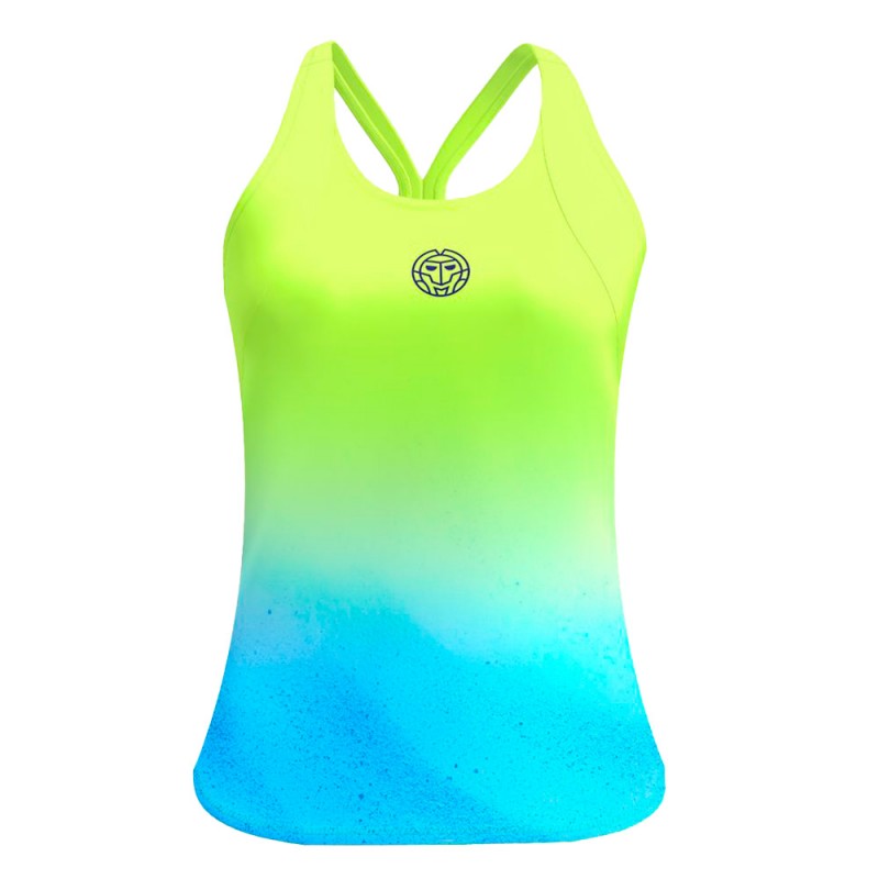 Camiseta Bidi Badu Beach Spirit Tank amarilla azul Camiseta Bidi Badu Beach Spirit Tank amarilla azul