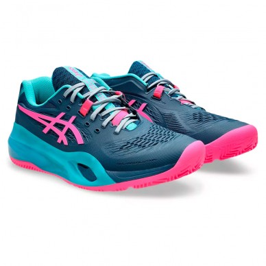 Zapatillas Asics Gel Resolution X Padel mako blue hot pink 2025