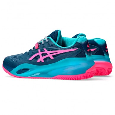 Zapatillas Asics Gel Resolution X Padel mako blue hot pink 2025