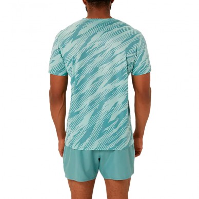 Camiseta Asics Core All over Print SS Top oasis green