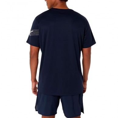 Camiseta Asics Icon SS Top azul marino