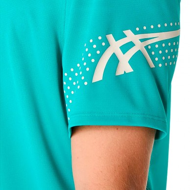 Camiseta Asics Icon SS Top turquesa