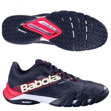 Zapatillas Babolat Jet Premura 2 Men black tomato red 2025