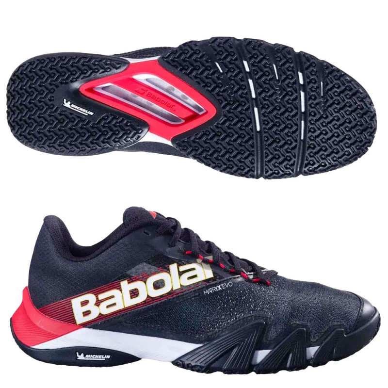 Zapatillas Babolat Jet Premura 2 Men black tomato red 2025