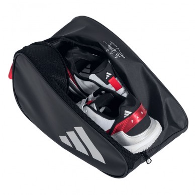 Zapatillero Adidas 3.4 negro rojo 2025
