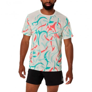 Camiseta Asics Road All Over SS Top Print multicolor