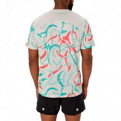 Camiseta Asics Road All Over SS Top Print multicolor