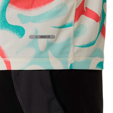 Camiseta Asics Road All Over SS Top Print multicolor