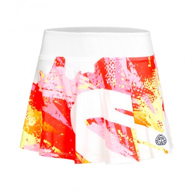Falda Bidi Badu Wild Arts Printed Wavy blanco rosa