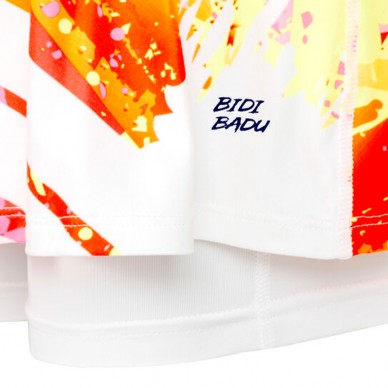 Falda Bidi Badu Wild Arts Printed Wavy blanco rosa