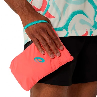 Chaqueta Asics Road Packable coral