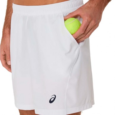 Short Asics Court 7IN blanco