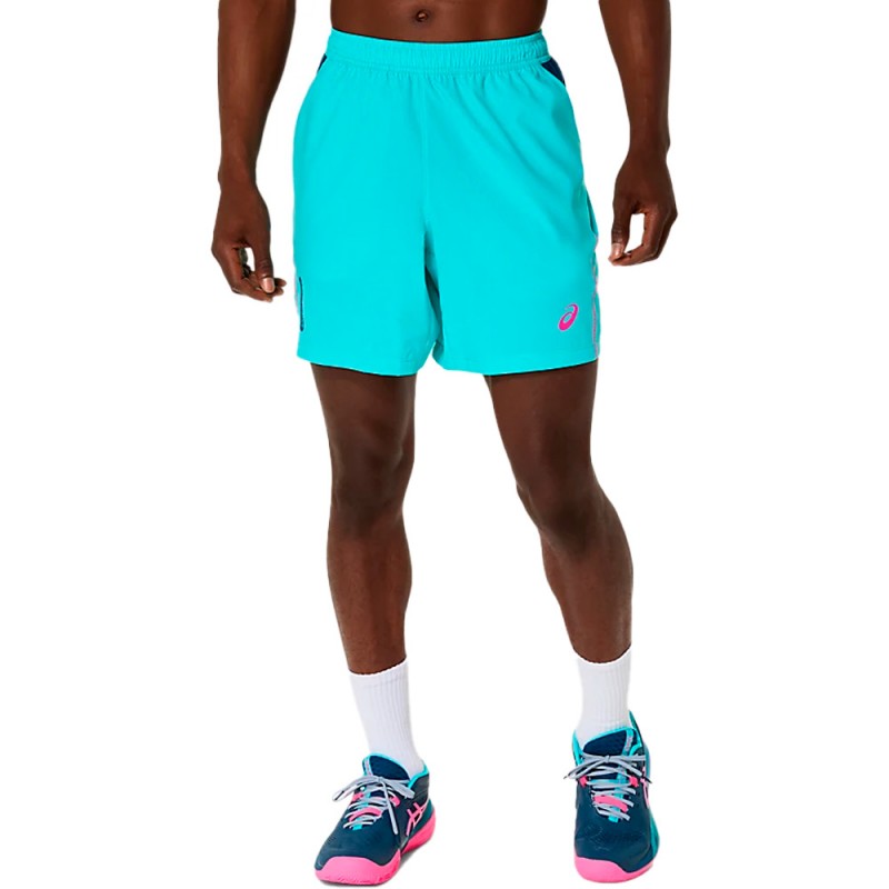 Short Asics Padel Court 7IN azul turquesa Short Asics Padel Court 7IN azul turquesa