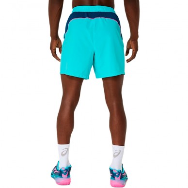 Short Asics Padel Court 7IN azul turquesa