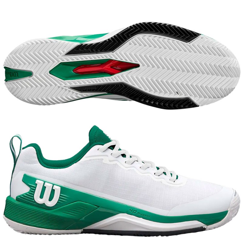 Zapatillas Wilson Rush Pro 4.5 Clay white bosphorus 2025 Zapatillas Wilson Rush Pro 4.5 Clay white bosphorus 2025