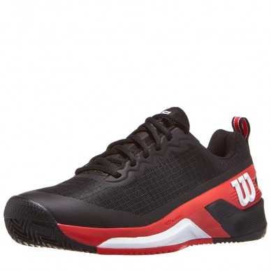 Zapatillas Wilson Rush Pro 4.5 Clay black infrared 2025