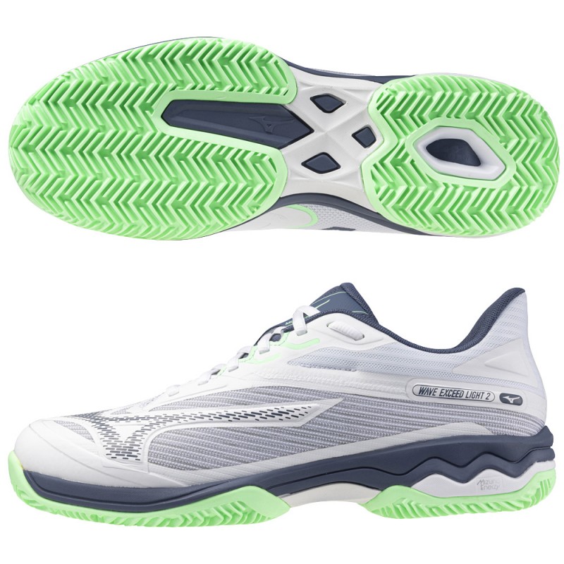 Zapatillas Mizuno Wave Exceed Light CC white 2025 Zapatillas Mizuno Wave Exceed Light CC white 2025