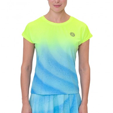 Camiseta Bidi Badu Beach Spirit Capsleeve amarilla azul