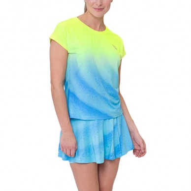 Camiseta Bidi Badu Beach Spirit Capsleeve amarilla azul