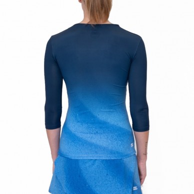 Camiseta Bidi Badu Beach Spirit V-Neck Longsleeve azul oscuro