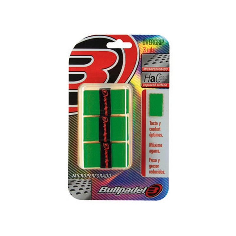 Overgrips Bullpadel Microperforados GB1201 Verde Overgrips Bullpadel Microperforados GB1201 Verde