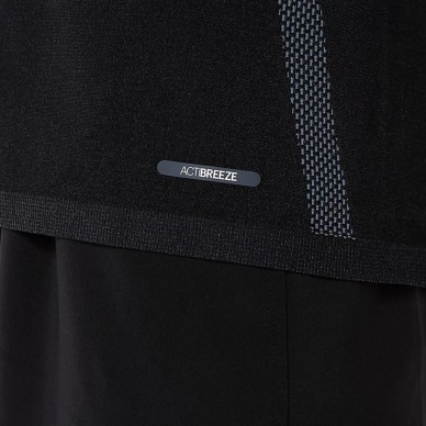 Camiseta Asics Seamless SS Top negra gris
