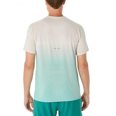 Camiseta Asics Seamless SS Top blanca verde