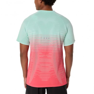 Camiseta Asics Seamless SS Top coral verde