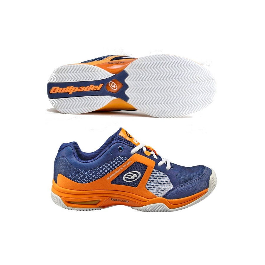 Zapatilla bullpadel Bunder Azul / Naranja 2015