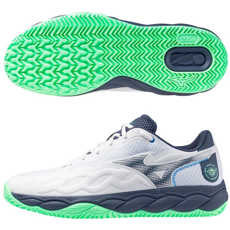 Zapatillas Mizuno Wave Enforce Court CC white green 2025 Zapatillas Mizuno Wave Enforce Court CC white green 2025