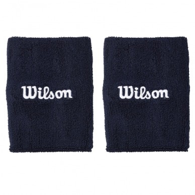 Muñequeras Wilson U Wide Terry azules