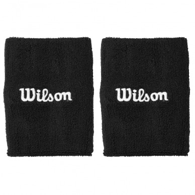 Muñequeras Wilson U Wide Terry negras