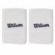 Muñequeras Wilson U Wide Terry blancas