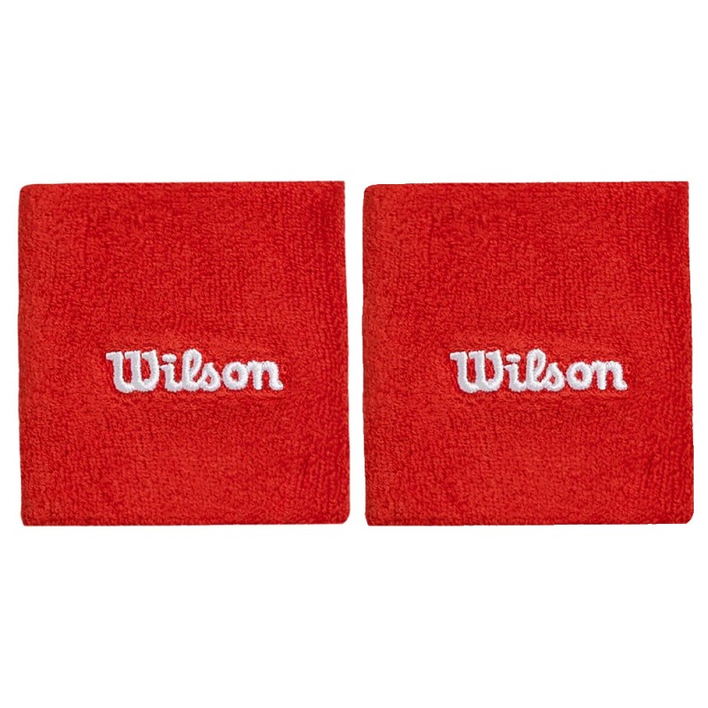 Muñequeras Wilson Classic rojas