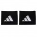 Muñequeras Adidas S negras logo blanco