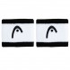 Muñequeras Head Striped 2.5 negras blancas