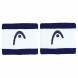 Muñequeras Head Striped 2.5 azules blancas