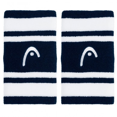 Muñequeras Head Striped 5 azules blancas