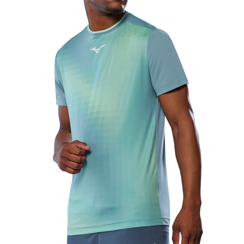 Camiseta Mizuno Tennis Shadow Graphic Tee azul Camiseta Mizuno Tennis Shadow Graphic Tee azul