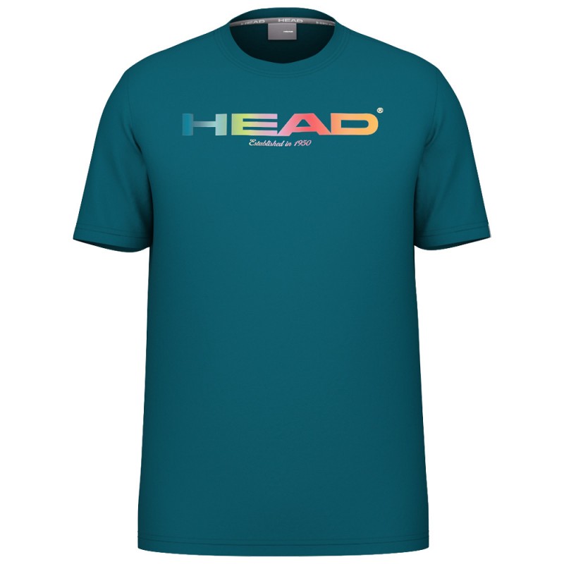 Camiseta Head Rainbow verde azulado