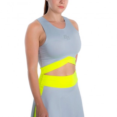 Camiseta BB Bora gris amarilla