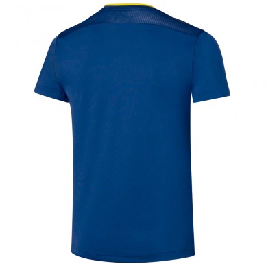 Camiseta Mizuno Tennis Shadow Graphic Tee azul amarilla