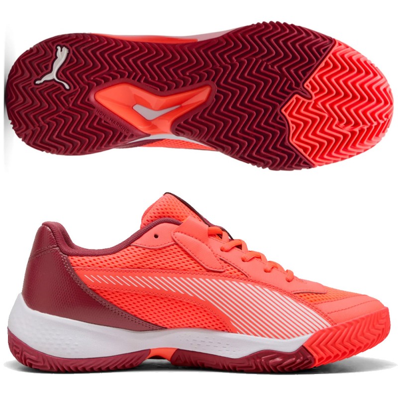 Zapatillas Puma Nova Court red dark crimson 2025