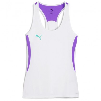 Camiseta Puma Individual Padel Tank blanca lila