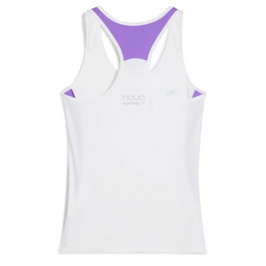 Camiseta Puma Individual Padel Tank blanca lila